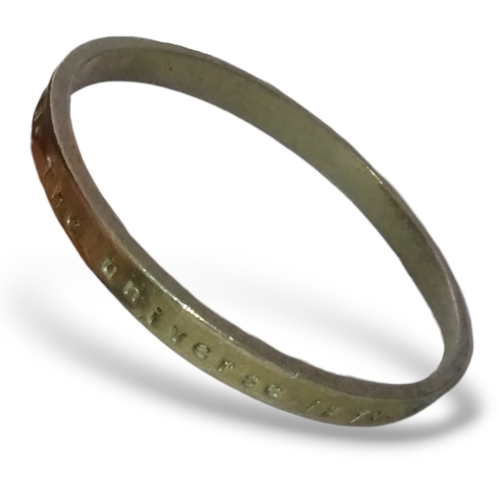 Y2K Basic Spirit Canada Inspirational "Shine" Pewter Bangle